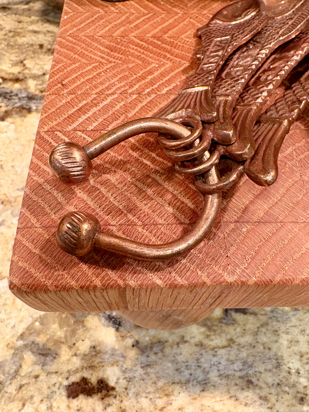 Vintage Copper Fish Measuring Spoons