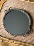 Footed Vanity Mirror Tray