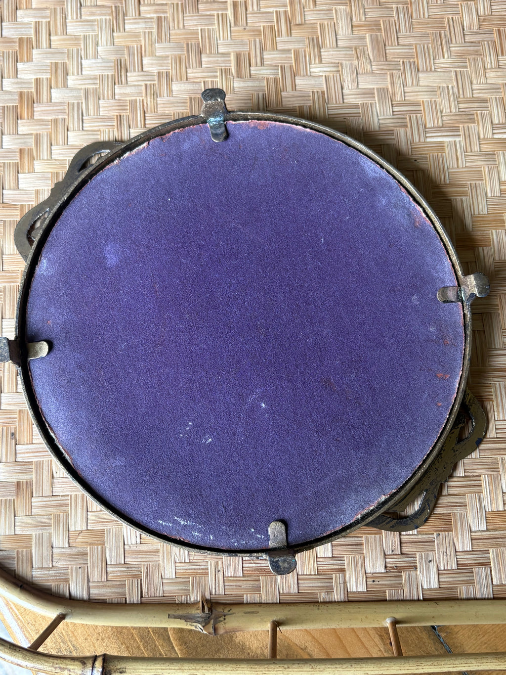 Footed Vanity Mirror Tray